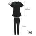 thumbnail image 3 of Enfermería Scrub Set Top Pantalones Transpirable Trabajo Uniforme para Enfermera Yoga Jogger, 3 of 5