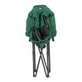 thumbnail image 3 of Faulkner Camping Chair 52286 Big Dog; Bucket Chair; 300 Pound Weight Capacity; Foldable; Green/Black; Steel Tubing With Polyester Padding/Polyester Fabric; Without Headrest; With Carry Bag, 3 of 3