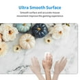 thumbnail image 5 of Balery Pumpkin And White Marble Mouse Pad ,15.8x29.5 In Large Gaming Mouse Pad Desk Mat Long Non-Slip Rubber Stitched Edges,Waterproof Mousepad Desk Mat For Gamer Office Home, 5 of 9