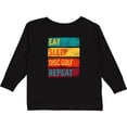 thumbnail image 3 of Inktastic Disc Golfer Eat Sleep Disc Golf Repeat Boys or Girls Long Sleeve Toddler T-Shirt, 3 of 5