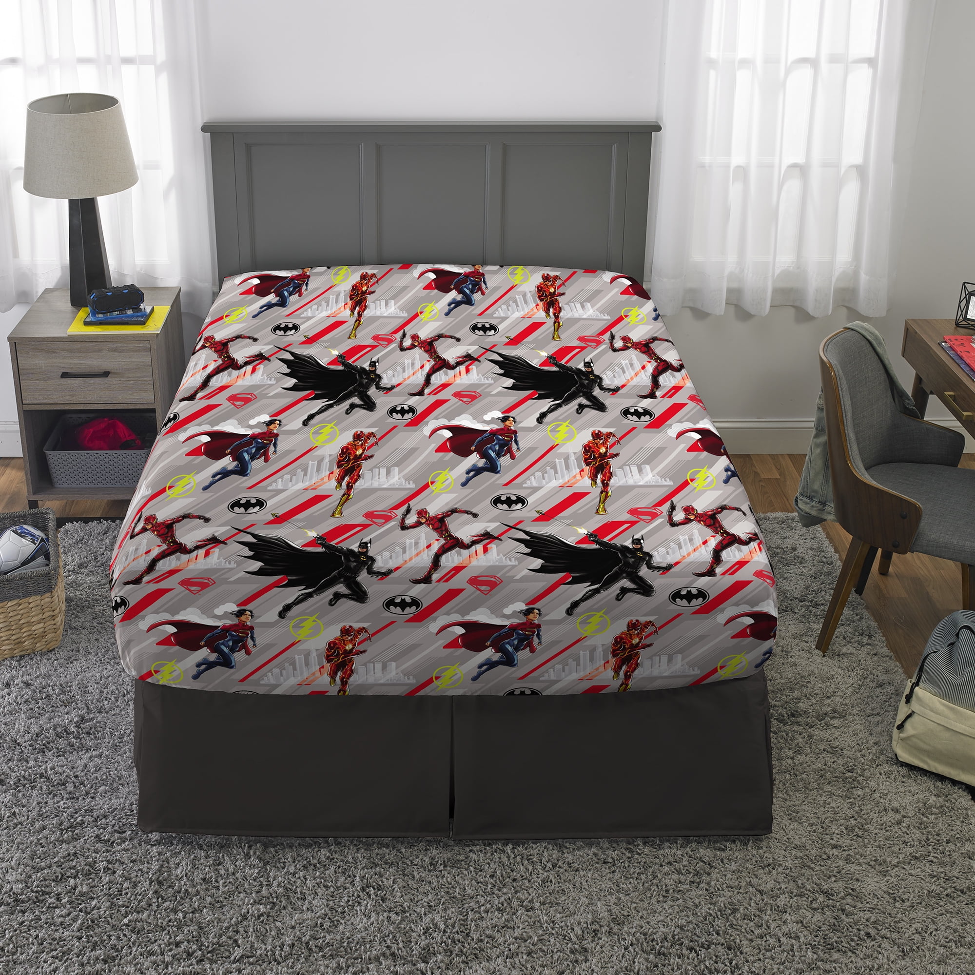 Flash Kids Full Bed-in-a-Bag, Comforter and Sheets, Warner Brothers