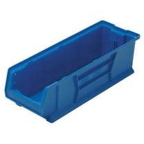 24 Pack of 18" Deep x 7" Wide x 4" High Blue Shelf Bins