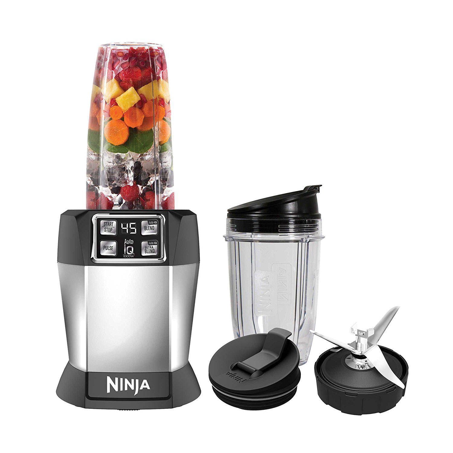 Ninja BL480 Black & Silver Nutri Ninja Auto-iQ Blender 4 speeds