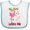 White and Blue, variant on Inktastic My Aunt Loves Me Flamingo Boys or Girls Baby Bib