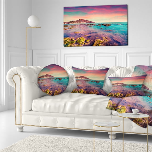 Design Art - Giallonardo Beach Colorful Sunset