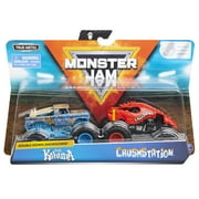 Monster Jam Die-Cast Monster Trucks 2-Pack, 1:64 Scale, 2-Pack (Styles May Vary)