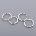 thumbnail image 2 of 4 Set S925 Plata de ley Charm Pendiente Rebordear Aro , Plata, 10mm Macarena Pendientes Dangle Drop Pendant, 2 of 8