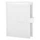 thumbnail image 1 of Nuevo estuche de almacenamiento organizador de joyas de libro de exhibición de pendientes de cuero PU (blanco), 1 of 3