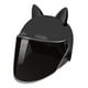 thumbnail image 5 of Casco de moto con visera, medio casco de motocicleta, lindo gorro de seguridad con ventilación, casco para adultos, casco de bicicleta para hombres Negro shamjiam Cascos de moto, 5 of 8