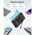 65W Laptop Power Bank EL250, 25000mAh Portable Laptop Charger with