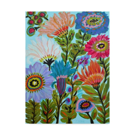 Trademark Fine Art 'Secret Garden Floral IV' Canvas Art by Karen Fields