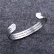 thumbnail image 3 of Pulsera de acero de titanio con apertura creativa y letras para hija., 3 of 5