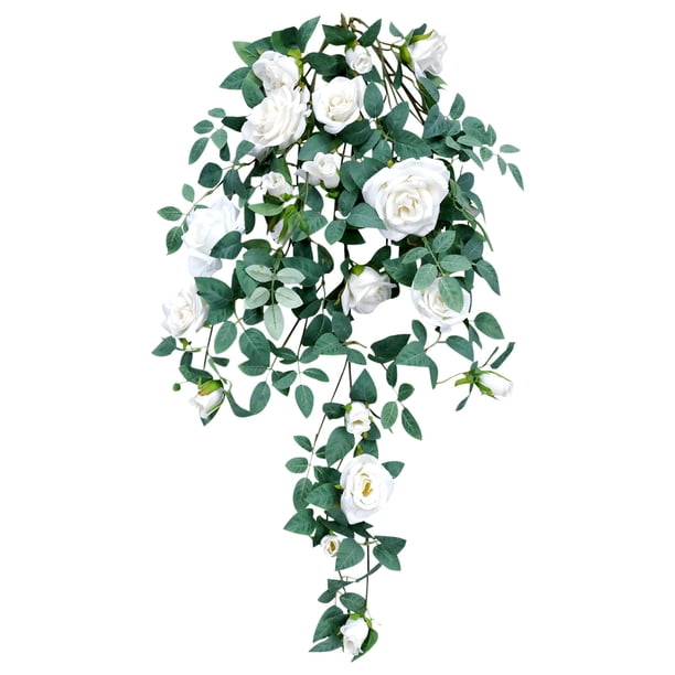 Fiudx Tallos de Rosas Artificiales, Ramo de Flores Realista, Colores Vibrantes y Duraderos, Decoración para Porche, Terraza y Jardín, Fácil Mantenimiento, Varios Tamaños y Colores, Diseño Resistente