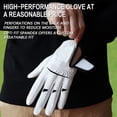 thumbnail image 5 of Golf Gloves Men Right Left Handed Golfer Men’s Golf Glove Left Right Hand Value 4 Pack, All Weather Leather Grip Small Medium ML Large XL Size, 5 of 7