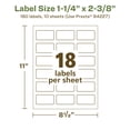 thumbnail image 6 of Avery EcoFriendly Rectangle Labels, 1-1/4" x 2-3/8", 180ct, 6 of 10