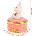 thumbnail image 3 of AVEKI Boîte à Bijoux Boîte à Bijoux en Forme de Lapin, Boîte de Rangement de Bijoux de Conception Magnétique Mignonne Exquise, Adaptée pour le Cadeau de Décoration de Commode à Domicile B0514, 3 of 8