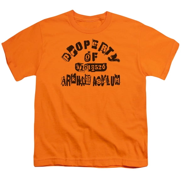 Batman - Property Of Arkham - Youth Short Sleeve Shirt - Medium