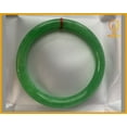 thumbnail image 2 of Green Jadeite Jade Bangle Bracelet 48–71mm | Vintage Gemstone Jewelry for Men – Mother days gift – Elegant Gift Bracelet for Sister, Grandma (75mm), 2 of 9