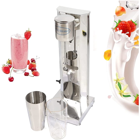 Milkshake Maker,Single Head Stainless Steel Beverage Blender with 650ML Blender Cup, 2 Speed Adjustable Stand Mixer for Restaurant Cafe Bar Commercial and Home