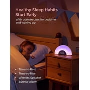 Momcozy DreamSync Tech™ Baby Sound Machine, Night Light, APP Control Baby Sleep Trainer, Routine Builder, White Noise Machine with 34 Soothing Sounds, Wake Up Light Sunrise Alarm Clock