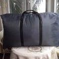 thumbnail image 3 of Bolsa de almacenamiento de ropa de 2 piezas, almacenamiento de ropa plegable de tela Oxford, bolsas de almacenamiento de 100 L, bolsas de almacenamiento, cajas de ropa plegables con cremallera y asa, 3 of 5