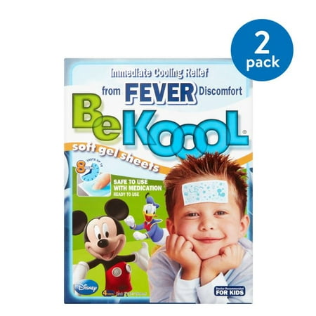 (2 Pack) Be Koool Soft Gel Sheets for Kids, 4