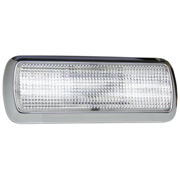 Brothers Trucks DLH72EU Dome Light Assembly - Clear Lens - Chrome - LED Bulb