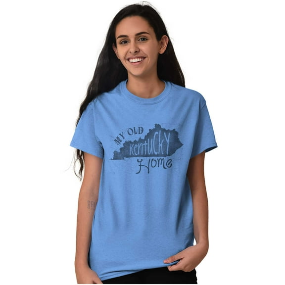 My Old Kentucky Home State Shape KY Men's Graphic T Shirt Tees Brisco Brands S