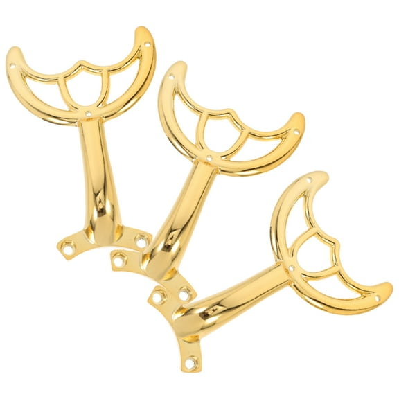 TABLZONE 3-Piece Ceiling Fan Blade Arm Replacement Kits Metal Brackets Golden for Home Office Fan Repair