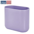 thumbnail image 3 of iDesign Small Slim Plastic Bathroom Trash Can, Garbage Can for Bedroom, Office, Desk, Dorm, Purple, 3 of 6