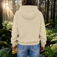 thumbnail image 5 of Women's Hooded Sweatshirt Long Sleeve Oversized Casual Pullover Hoodie Travel Hoodie XL, 5 of 5