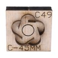 thumbnail image 2 of Leather Cutting Die Strip, Leather Die Cutter Simple  Thick Wood Base Incisive  for DIY Crafts for Jewelry Making, 2 of 8