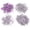 Hibiscus Purple, variant on YAHHU 100 Set Snap Button Colorful Brass Prong Press Stud Sewing Fasteners with Installation Tool Hibiscus Purple, 3.94 inches / 10 cm Packaging[cite: 1]