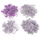 thumbnail image 1 of Juego de 100 sujetadores de costura con botón a presión de latón colorido, con herramienta de instalación, color morado hibisco, 1 of 5