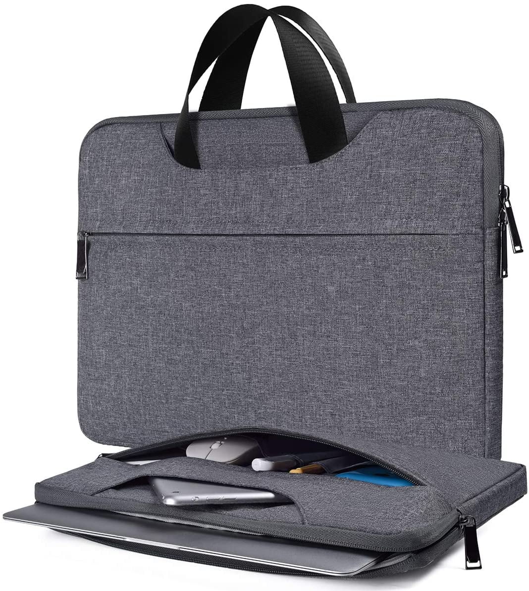 Acer Aspire E15 Gray HP Spectre x360 15.6 Men Women Travel Briefcase Laptop Sleeve with Organizer for Dell Inspiron 15 5000 Lenovo Ideapad 330 15.6 Case 15.6 Inch Laptop Bag ASUS Chromebook 15.6 