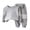 Grey, variant on Boys Sweatsuit Set Long Sleeve Waffle Knit Top Striped Drawst𝗋ing Pants Kids Outdoor Activities Athleti𝖼 Casual Comfort Play Adventure Daily Wear