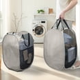 thumbnail image 2 of Large Foldable Laundry Fabric Hamper， Laundry Durable Up Hamper With For Sort And Storage Portable Clothes Hamper For Dorm Laundry Room Or Travel Laundry Service Hamper Hampers for Kids Wire Laundry, 2 of 8