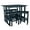 Federal Blue, variant on Highwood 6-pc Lehigh Balcony Set - Bar Height, Outdoor, Eco-friendly, Synthetic Wood