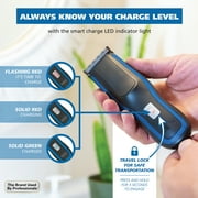 Wahl Self-Clip 360 Cordless Dual Grip Hair Clipper Kit, Black/Blue 3025768