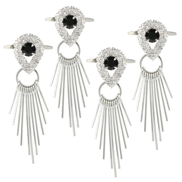 Clips de Chaussures de Mariage, Clips de Chaussures 4pcs Diamant Bride Chaussures Clips Chaussure Décoration Fidèle à Sa Promesse