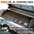 thumbnail image 3 of Summit Living 6 Burner Propane Gas Grill with Side Burner Stainless Steel BBQ Grill, 3 of 9