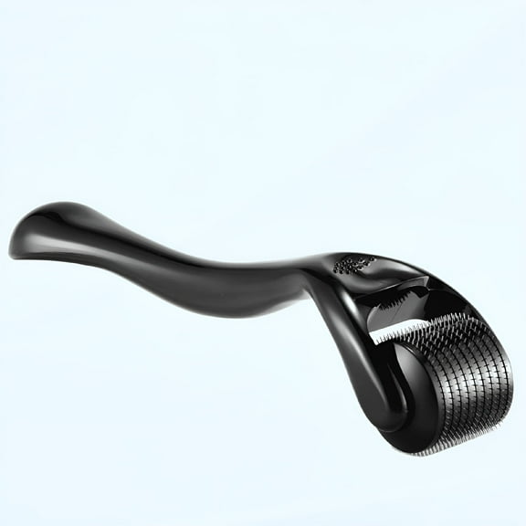 XIRQI 1.5mm Silver Derma Roller for Beard and Hair Growth, Anti-Aging Stretch Marks Scars