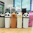 thumbnail image 2 of Cartoon Silicone Pencil Case Telescoping Pen Case Standing Up Pen Storage Bag Large Capacity Expandable Pen Pouches, 2 of 5