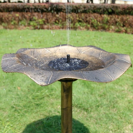 bird bath fountain solar pump floating water kit vivohome