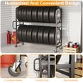thumbnail image 5 of Heavy-Duty Adjustable Tire Rack – Supports Up to 500 lbs Mobile Tire Storage Organizer for 8+ Tires | Built with Industrial-Gauge Steel, 5 of 7