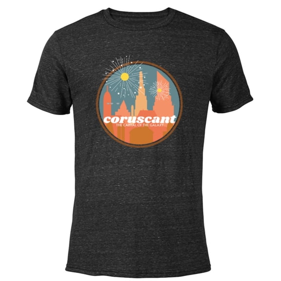 Star Wars Coruscant The Capital of the Galaxy - Short Sleeve Blended T-Shirt for Adults - Customized-Black