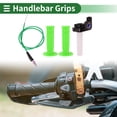 thumbnail image 2 of Kit de Cubierta de Empuñaduras de Manillar de Caucho 7/8" 22mm 15/16" 24mm para Motocicleta Scooter Bicicleta ATV Verde Claro 1 Juego, 2 of 7