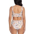 thumbnail image 3 of Daiia Funny Chicken Women's Bikini Set Two Piece Swimsuit High Waisted Bikini Adjustable Straps Bikini Perfect for Beach, Pool, and Summer Vacation-Medium, 3 of 9