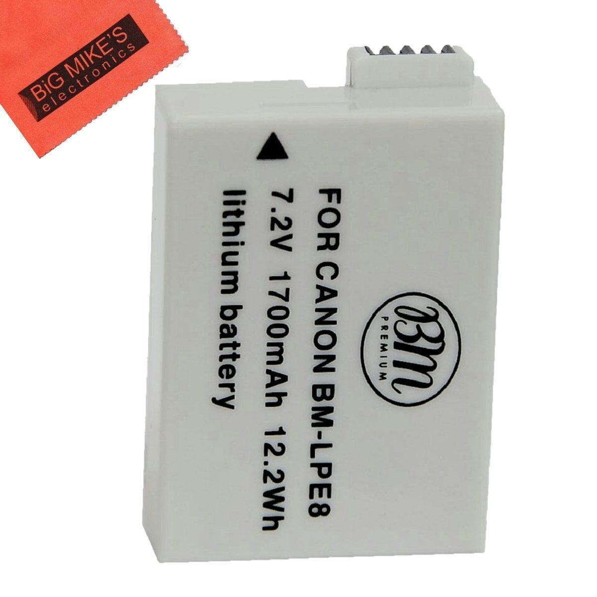 BM Premium LPE8 Battery for Canon EOS Rebel T2i, T3i, T4i, T5i, EOS