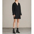thumbnail image 1 of All Saints Robe Courte Aster en Noir Neuf Taille S, 1 of 1